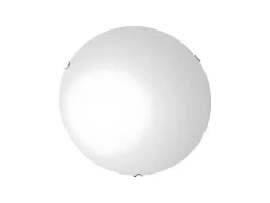 Lampada De Tecto Alaska, Cromio, Branco, 40X40X11 Cm, Epikasa