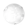 Lampada De Tecto Chicago, Cromio, Branco, 30X30X9 Cm, Epikasa