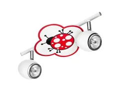 Lampada De Tecto Fly,Kids, Cromio, Branco, 33X12,5X12,5 Cm, Epikasa