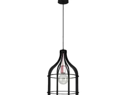 Lampada De Tecto Riana, Preto, Cobre, 29X29X115 Cm, Epikasa