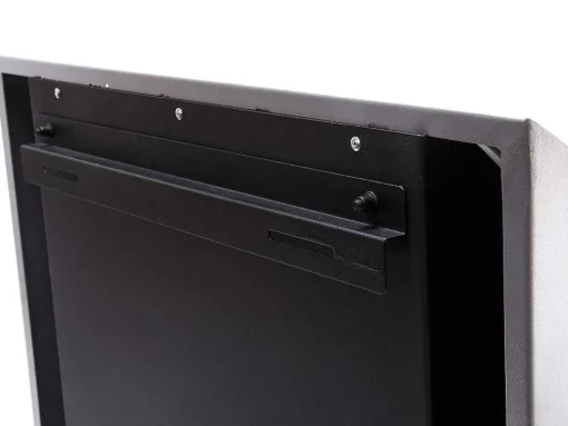 Lareira A Etanol De Parede Com Painel Frontal Curvo