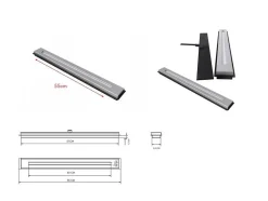 Lareira Bioetanol, 50 Cm, Queimador Bioetanol, Aco Inoxidavel, Modelo Kratki
