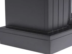 Lareira Elétrica De Chao Lopevi - Com Cornija - C99 X L25 X A82,5 Cm - Preto