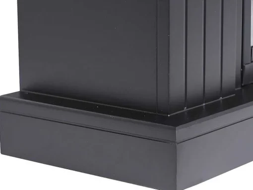 Lareira Elétrica De Chao Lopevi - Com Cornija - C99 X L25 X A82,5 Cm - Preto