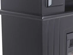 Lareira Elétrica De Chao Lopevi - Com Cornija - C99 X L25 X A82,5 Cm - Preto