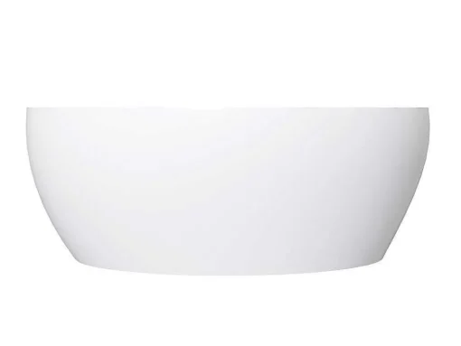 Lavatório De Casa De Banho Oval Em Solid Surface Cor Branco De 58 Cm - Sengli