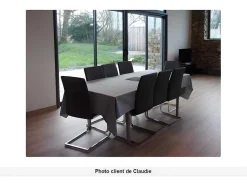 Lote De 4 Cadeiras Lirica - Pele Sintética Cinza
