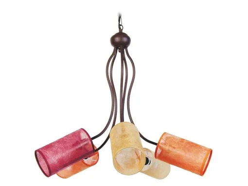 Lustre Tosel Avignon Plastico Braco Castanho D60 X H90 Cm