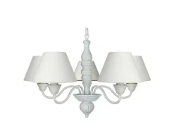 Lustre Tosel Caulnes Tecido Braco Marfim D60 X H80 Cm