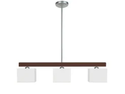 Lustre Tosel Frigga Tecido Feixe Branco D80 X H80 Cm