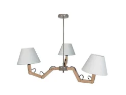 Lustre Tosel Geri Tecido Braco Imperio D80 X H80 Cm