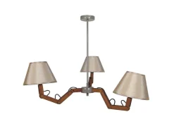 Lustre Tosel Geri Tecido Braco Creme D80 X H80 Cm