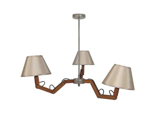 Lustre Tosel Geri Tecido Braco Creme D80 X H80 Cm