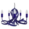 Lustre Tosel Monaco Lampada Decorativa Braco Azul-Marinho D52 X H70 Cm