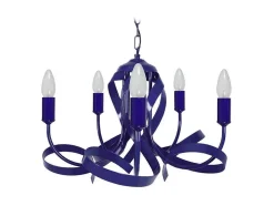 Lustre Tosel Monaco Lampada Decorativa Braco Azul-Marinho D52 X H70 Cm