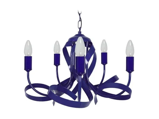 Lustre Tosel Monaco Lampada Decorativa Braco Azul-Marinho D52 X H70 Cm