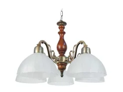 Lustre Tosel Val D'Isere Vidro Braco Cetim D53 X H80 Cm