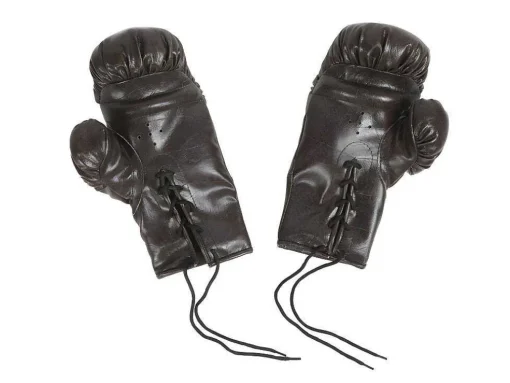 Luvas De Boxe Vintage Com Cordoes Mirko - Castanho