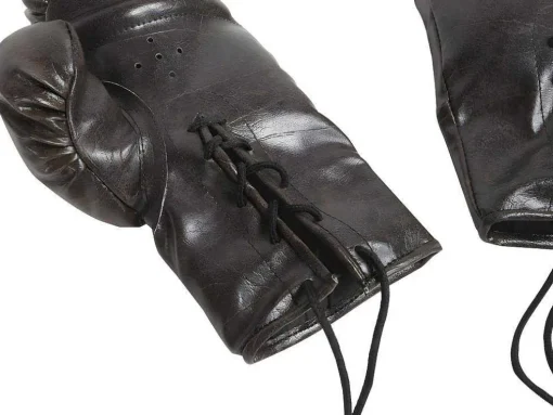 Luvas De Boxe Vintage Com Cordoes Mirko - Castanho