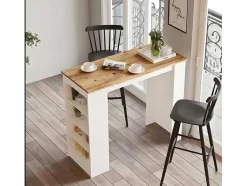 Mesa Alta Estilo Yurupa - Venprodin - Pinho 120 Cm - Branco