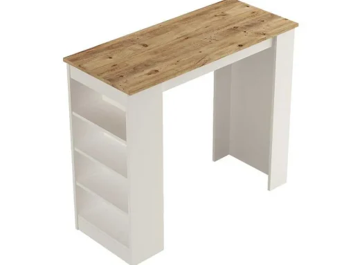Mesa Alta Estilo Yurupa - Venprodin - Pinho 120 Cm - Branco
