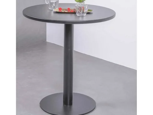Mesa Alta Industrial Em Aco Com 76 Cm De Altura - Brandon - Preto