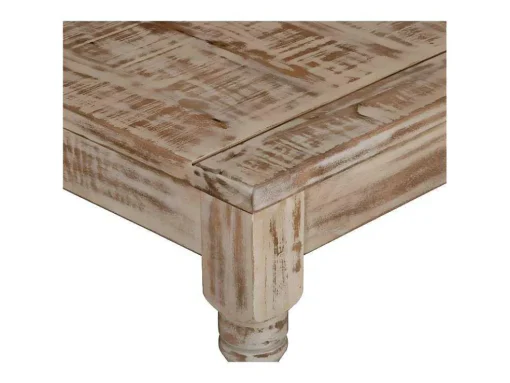 Mesa Antiga De Manga Branca 90X90X77