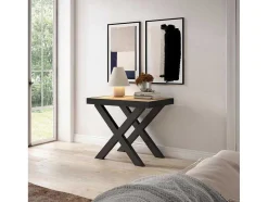 Mesa Consola Extensivel, 300, Para 14 Péssoas, Pés De Madeira, Carvahlo