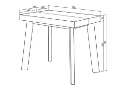 Mesa Consola Extensivel, 260, Para 12 Péssoas, Pés De Madeira, Carvahlo