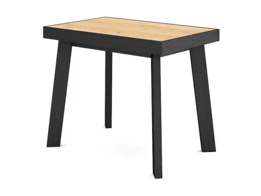 Mesa Consola Extensivel, 260, Para 12 Péssoas, Pés De Madeira, Carvahlo