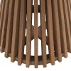 Mesa De Apoio De Jardim Em Teca D. 50 Cm Natural Claro - Triani