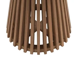 Mesa De Apoio De Jardim Em Teca D. 50 Cm Natural Claro - Triani