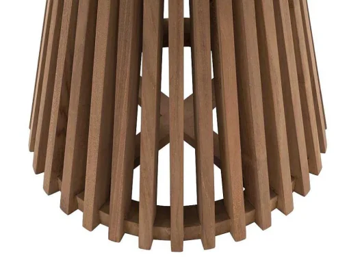 Mesa De Apoio De Jardim Em Teca D. 50 Cm Natural Claro - Triani