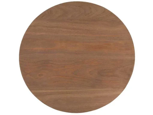 Mesa De Apoio De Jardim Em Teca D. 50 Cm Natural Claro - Triani