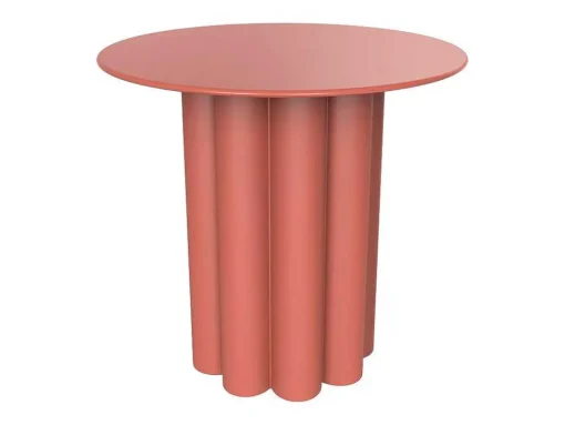 Mesa De Apoio Metal Cor Terracota - Gavopi
