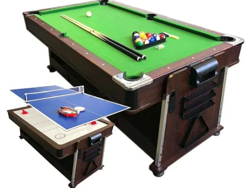 Mesa De Bilhar 7 Pés Multijogo Verde Air Hockey + Ping Pong - Stark