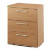 Mesa De Cabeceira Class 3 Gavetas 63X42X35 Cereja