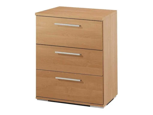 Mesa De Cabeceira Class 3 Gavetas 63X42X35 Cereja