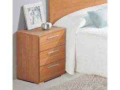 Mesa De Cabeceira Class 3 Gavetas 63X42X35 Cereja