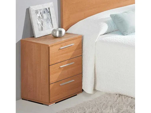Mesa De Cabeceira Class 3 Gavetas 63X42X35 Cereja