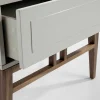 Mesa De Cabeceira Em Mdf Lacada Em Niebla Brillo 7035