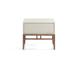 Mesa De Cabeceira Em Mdf Lacada Em Niebla Brillo 7035