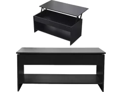 Mesa De Cafe Com Tampo Levantado, Hedda Preto