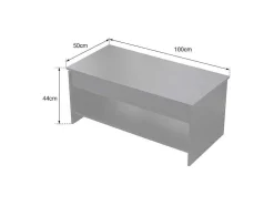 Mesa De Cafe Com Tampo Levantado, Hedda Preto