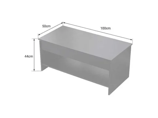 Mesa De Cafe Com Tampo Levantado, Hedda Preto