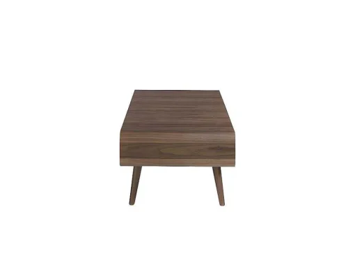Mesa De Cafe Em Madeira Folheada De Nogueira Com Porta-Revistas Central. 2021