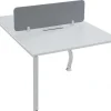 Mesa De Escritório 2 Péssoas Branco C120 Cm, Com Separador - Downtown
