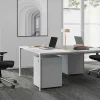 Mesa De Escritório 2 Péssoas Branco C160 Cm - Downtown