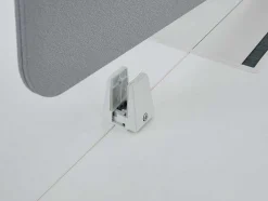 Mesa De Escritório 2 Péssoas Branco C140 Cm, Com Separador - Downtown