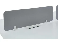 Mesa De Escritório 2 Péssoas Branco C120 Cm, Com Separador - Downtown